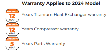 21kw AquaX Inverter Swimming Pool Heat Pumps - All Year Heating