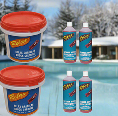 Extra Large Winter Closing Chemical Kit For Swimming Pools Up To 180m3